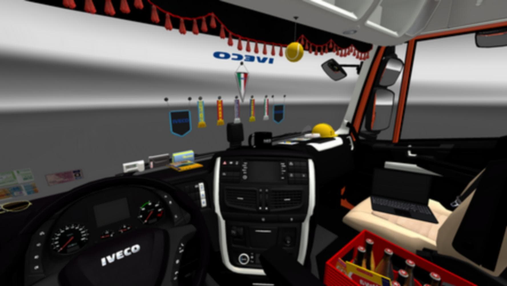 ADDONS FOR DLC CABIN V3.5 – Parts mod for Euro Truck Simulator 2
