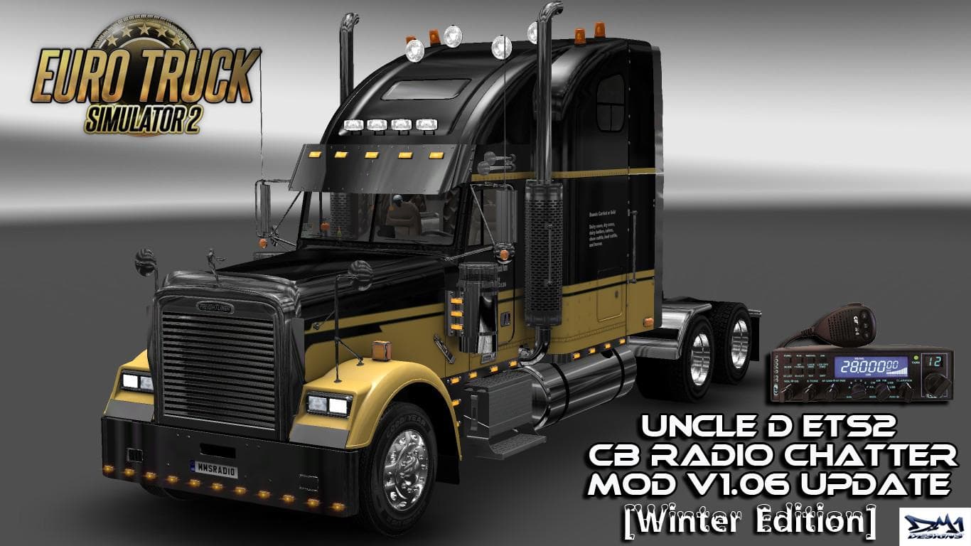 UNCLE D CB RADIO CHATTER V1.06 – Sounds mod for Euro Truck Simulator 2