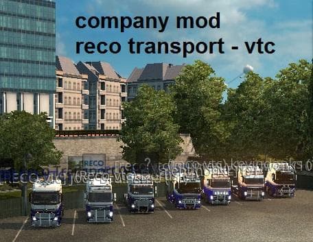 REAL COMPANIES MOD PACK OF RECO TRANSPORT – Skins mod for Euro Truck Simulator 2