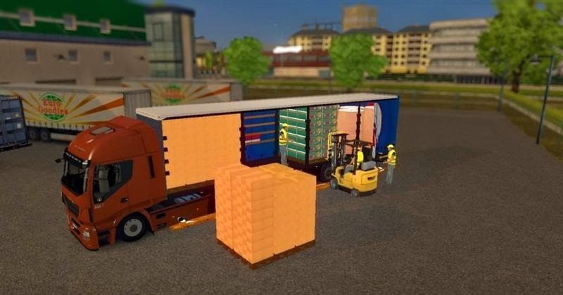 Schmitz Trailer with animation – Trailers mod for Euro Truck Simulator 2