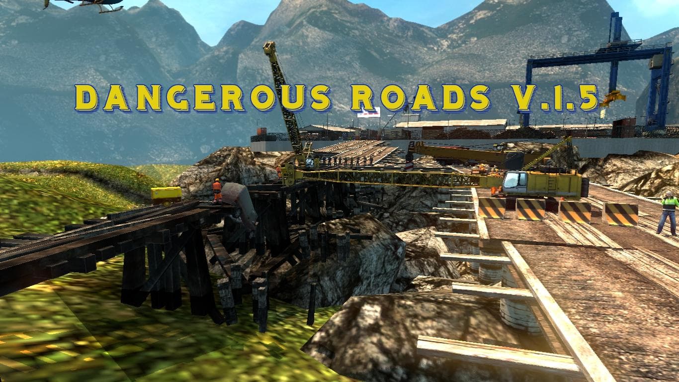 ETS2 Dangerous Roads v1.5 - ETS2 mods download – maps screenshot 2