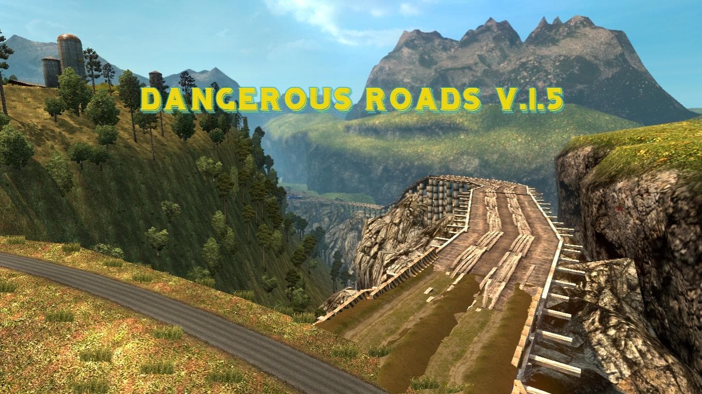 ETS2 Dangerous Roads v1.5 - ETS2 mods download – maps screenshot 4