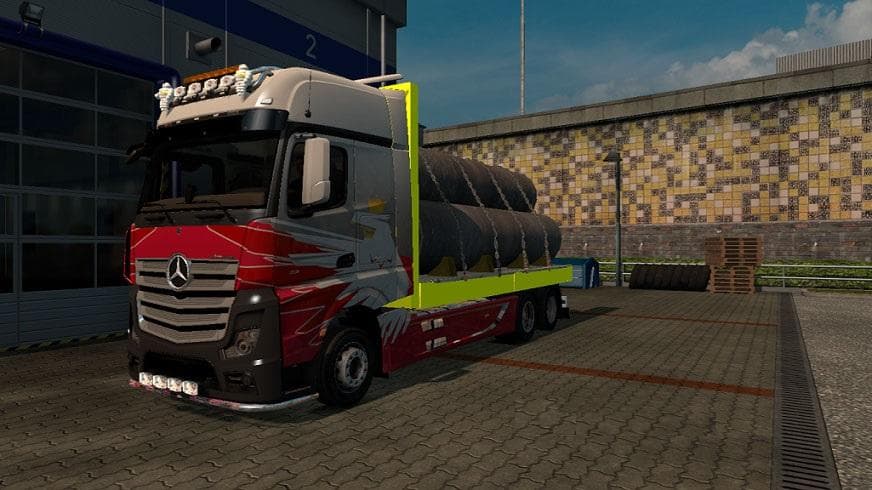 MERCEDES ACTROS MP4 MEGA MOD V2 – Parts mod for Euro Truck Simulator 2