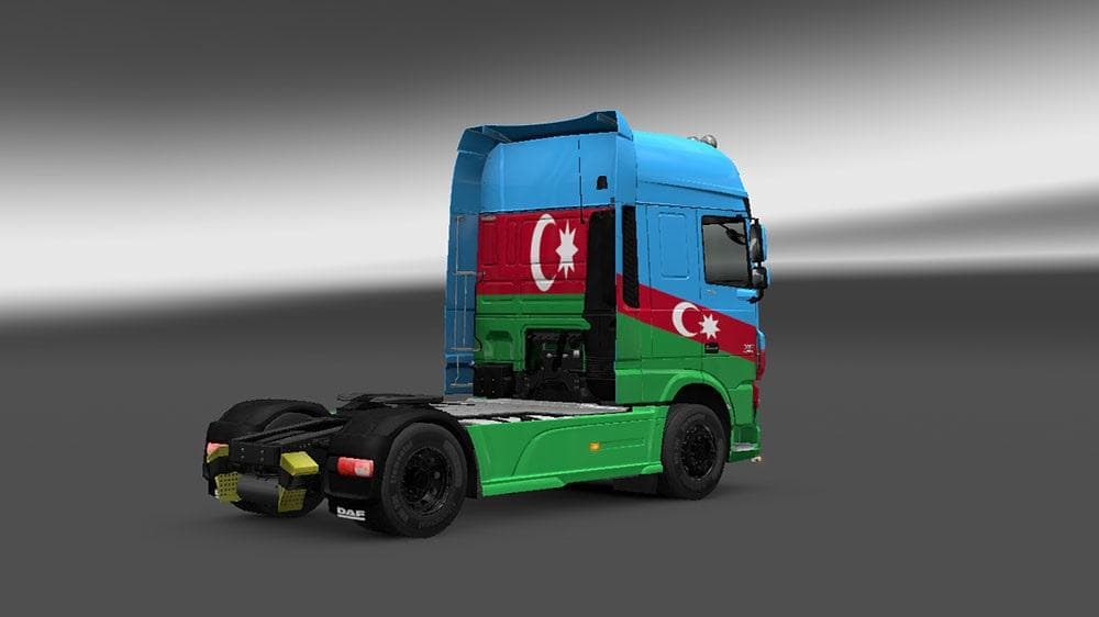 DAF XF EURO 6 AZERBAIJAN SKIN - ETS2 mods download – skins screenshot 2