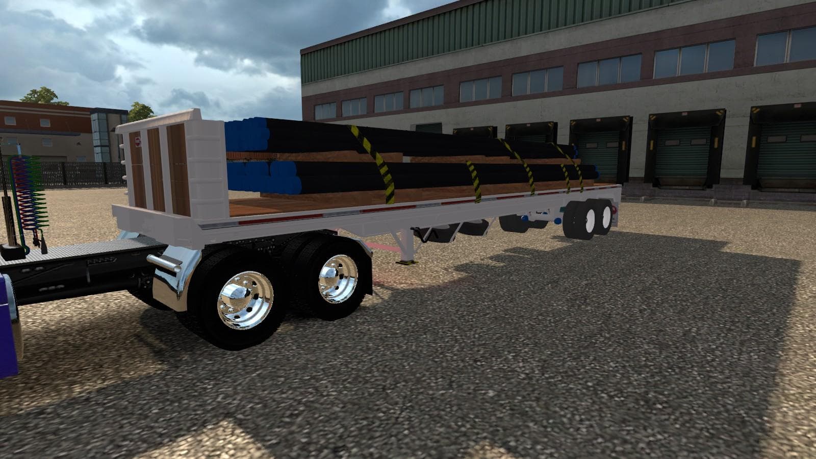 Flatbed Tubes 1.22.x – Trailers mod for Euro Truck Simulator 2