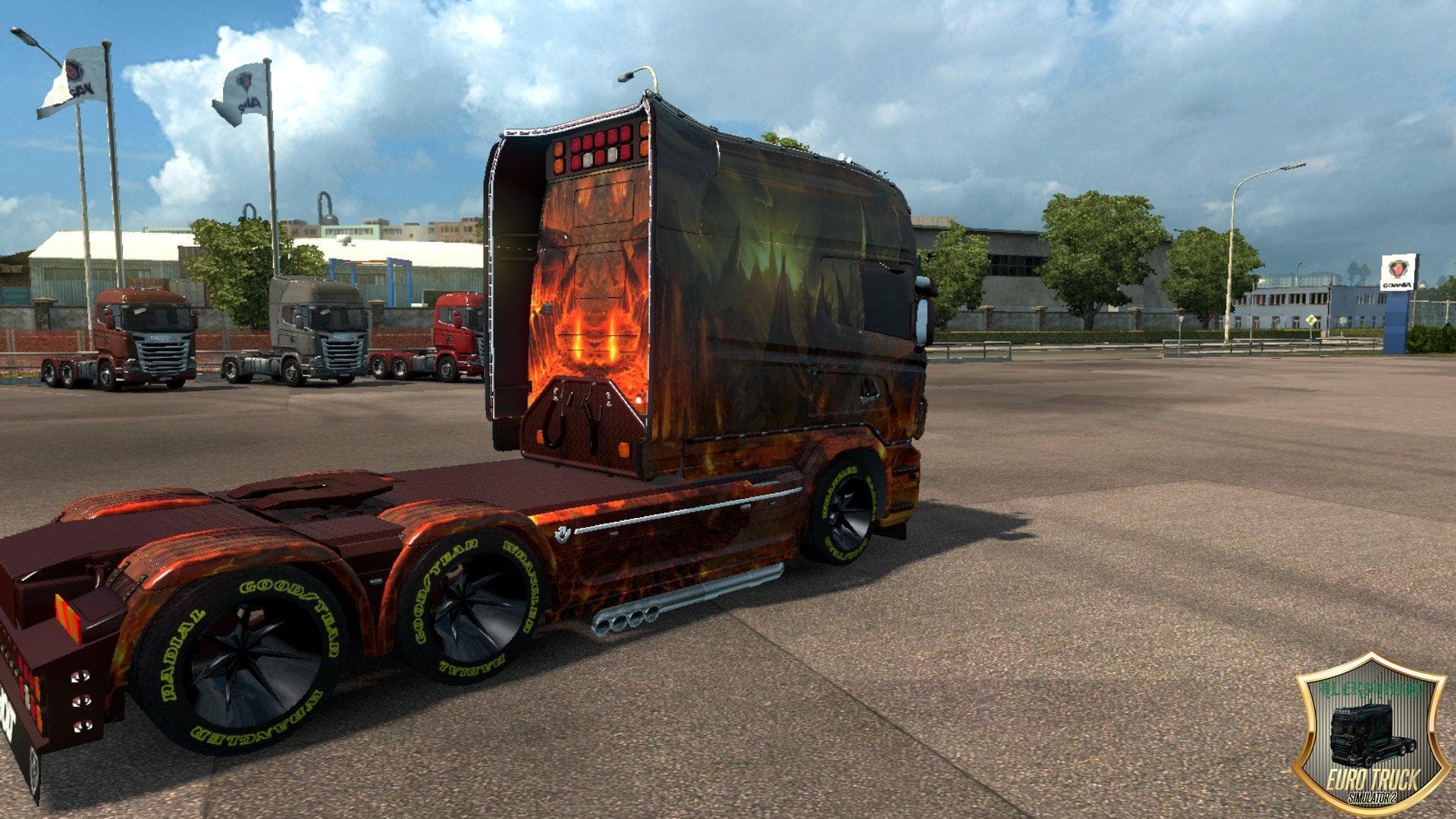 SCANIA RJL LONGLINE DRAGON SKIN V2.0 - ETS2 mods download – skins screenshot 2