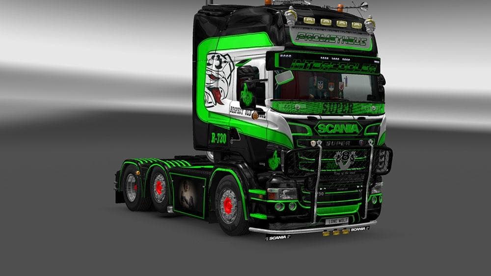 SCANIA PROMETHEUS SKIN 1 & 2 – Skins mod for Euro Truck Simulator 2