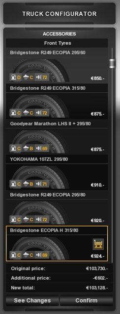 ETS2 [REL] Real Tire addon for 50kedas Wheel pack – Parts mod for Euro Truck Simulator 2