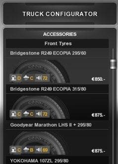ETS2 [REL] Real Tire addon for 50kedas Wheel pack - ETS2 mods download – parts screenshot 2