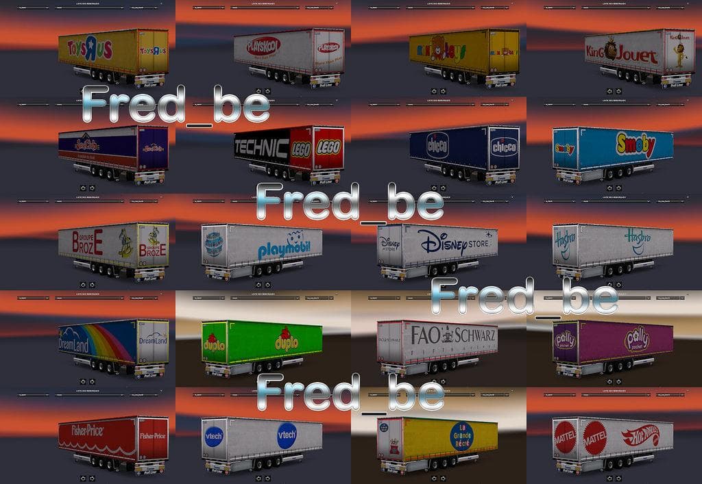 TRAILER PACK PROFILINER TOYS V1.22 – Trailers mod for Euro Truck Simulator 2