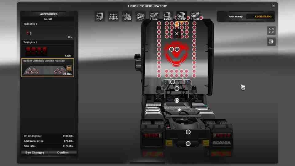 SCANIA TUNING MODS NECROMANCY EDITION V4.0 – Parts mod for Euro Truck Simulator 2