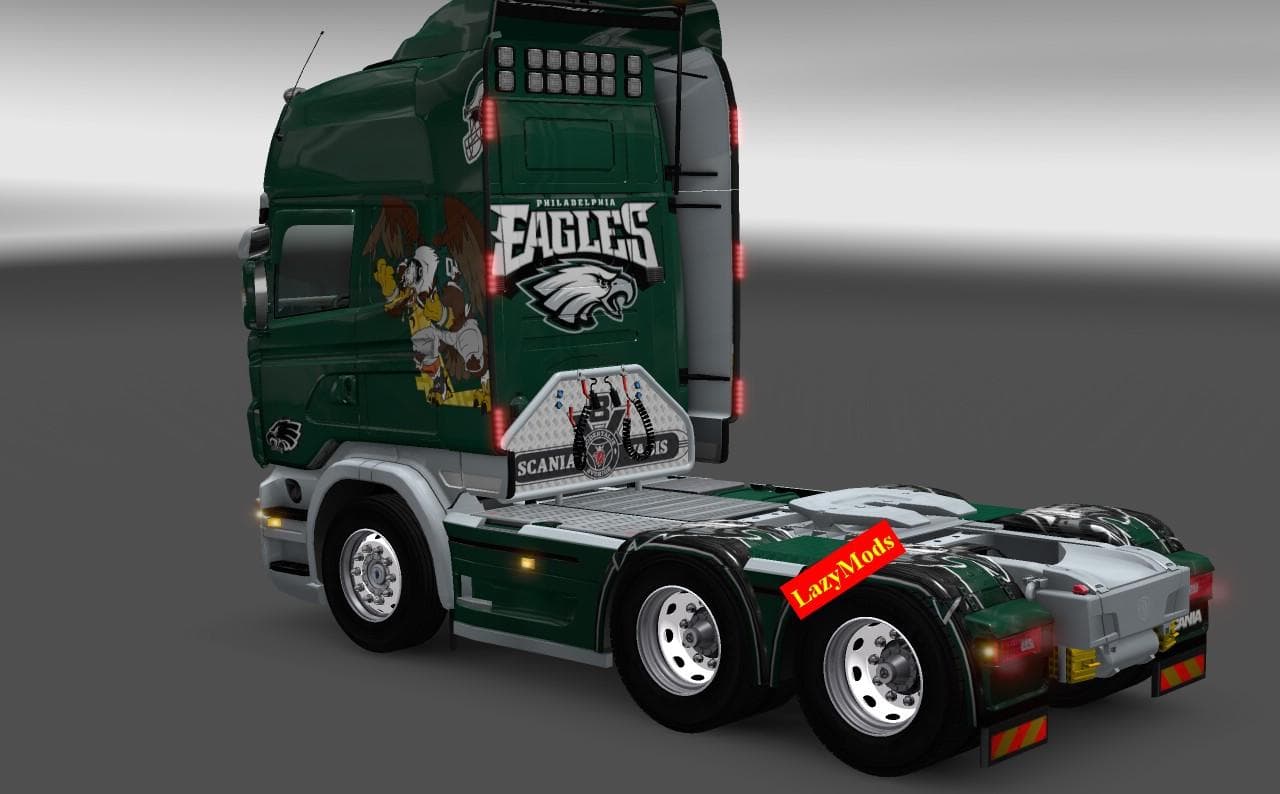 SCANIA RJL V8 SKINS PACK [NFL] [LAZYMODS] - ETS2 mods download – skins screenshot 2