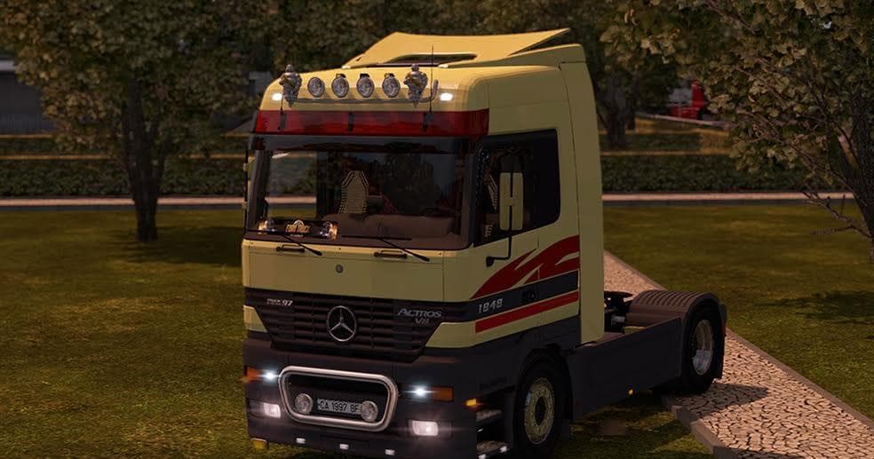 M.B. ACTROS MP1 EDITED BY SOLARIS36 – Parts mod for Euro Truck Simulator 2