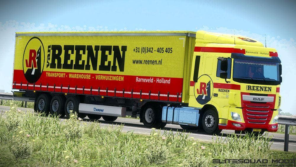 VAN REENEN DAF XF EURO 6 COMBO PACK – Skins mod for Euro Truck Simulator 2