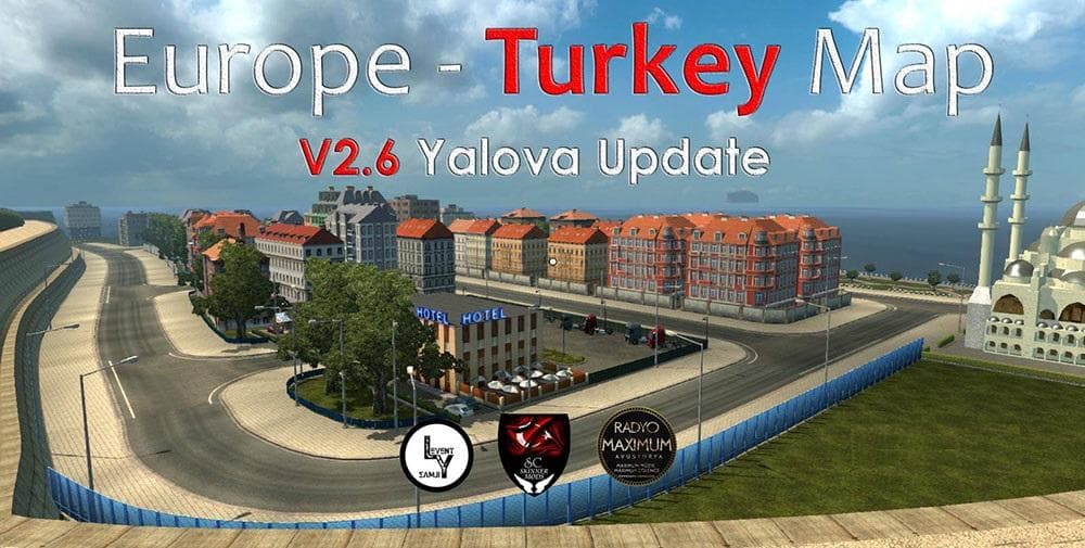 EUROPE & TURKEY MAP V2.6 - ETS2 mods download – maps screenshot 2