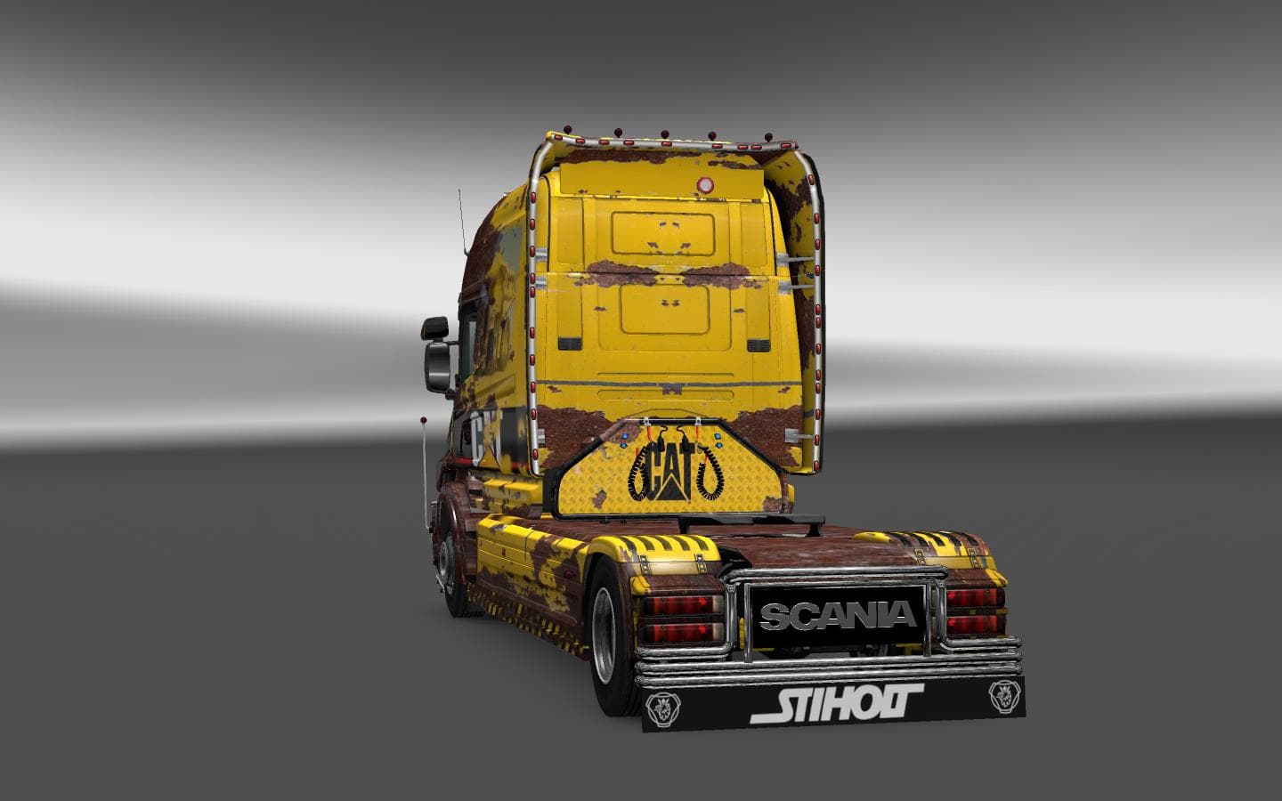 SCANIA T CAT & CAT RUST - ETS2 mods download – trucks screenshot 2