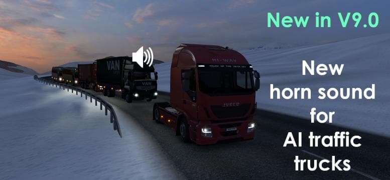 SOUND FIXES PACK + HOT PURSUIT SOUNDS V9.0 - ETS2 mods download – sounds screenshot 2