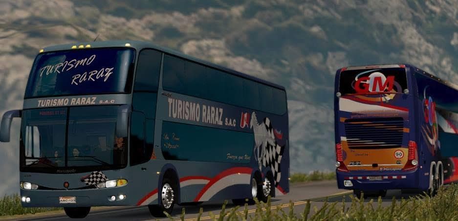 MARCOPOLO PARADISO 1800DD G6 6×2 1.22.X – Buses mod for Euro Truck Simulator 2