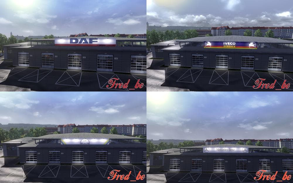 BIG GARAGE V1.22 FOR ALL DLC 1.22.X – Parts mod for Euro Truck Simulator 2