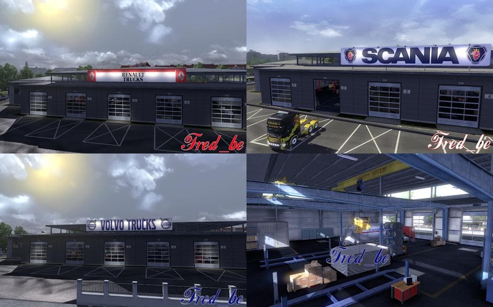 BIG GARAGE V1.22 FOR ALL DLC 1.22.X - ETS2 mods download – parts screenshot 2