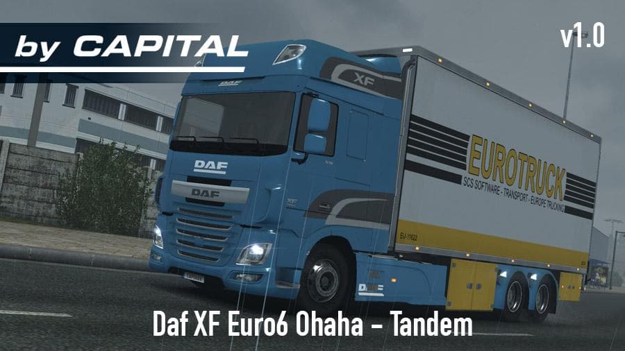 DAF XF EURO6 OHAHA TANDEM V1.0 – Parts mod for Euro Truck Simulator 2
