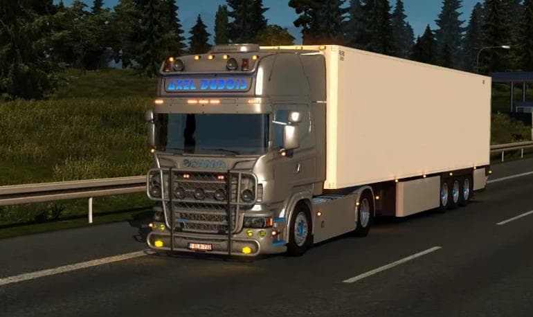SCANIA + NEW LAMBERET SR2 – Trailers mod for Euro Truck Simulator 2