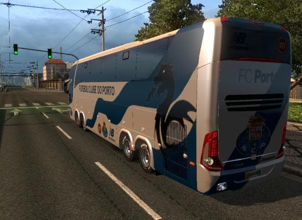 BUS MACROPOLO G7 1600LD FC PORTO SKIN V1.18-1.22 - ETS2 mods download – skins screenshot 2