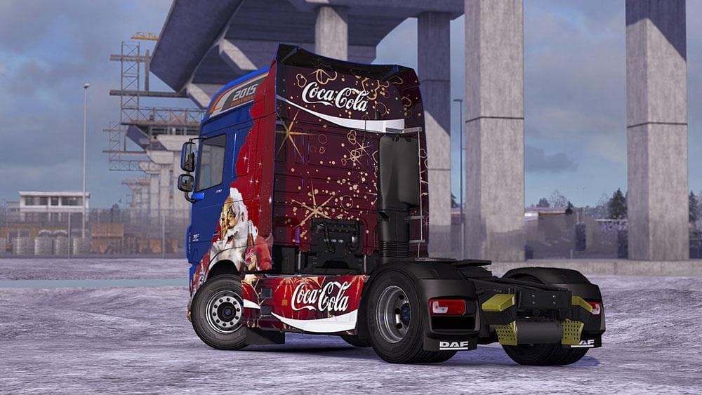 DAF XF EURO 6 2015 COCA COLA EDITION SKIN 1.22 - ETS2 mods download – skins screenshot 2