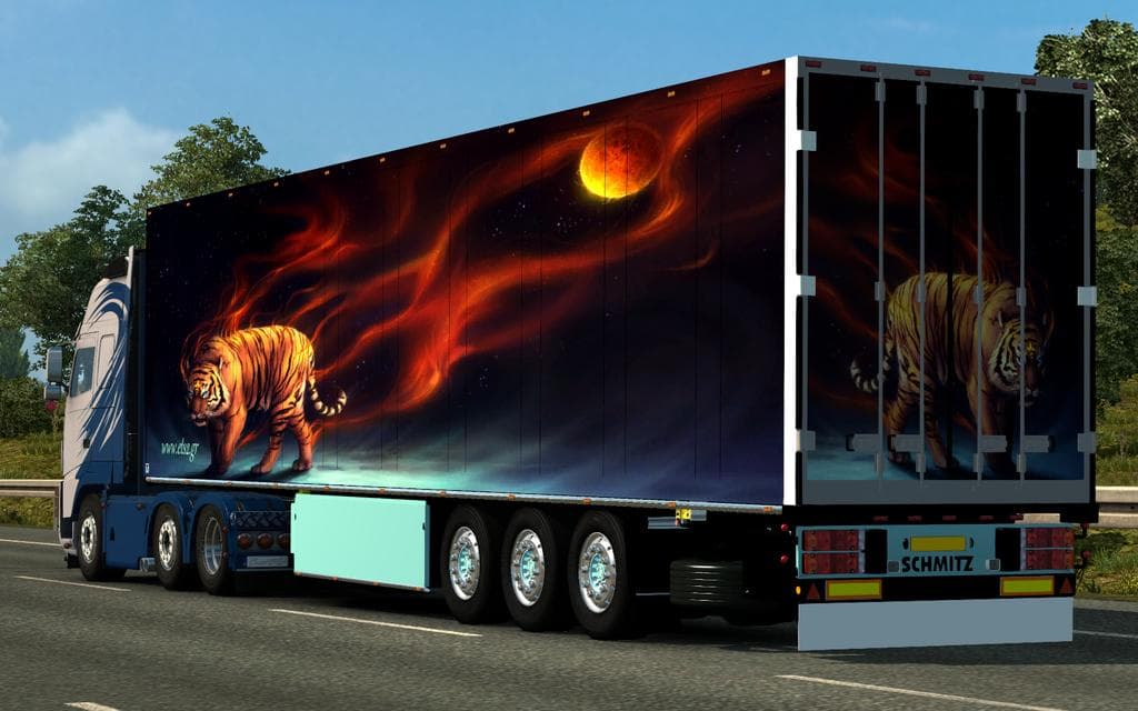 SCHMITZ LION ALONE TRAILER 1.22.X - ETS2 mods download – trailers screenshot 2