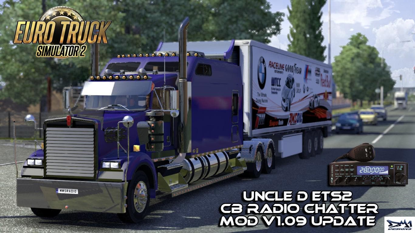 UNCLE D ETS2 CB RADIO CHATTER V1.09 – Sounds mod for Euro Truck Simulator 2