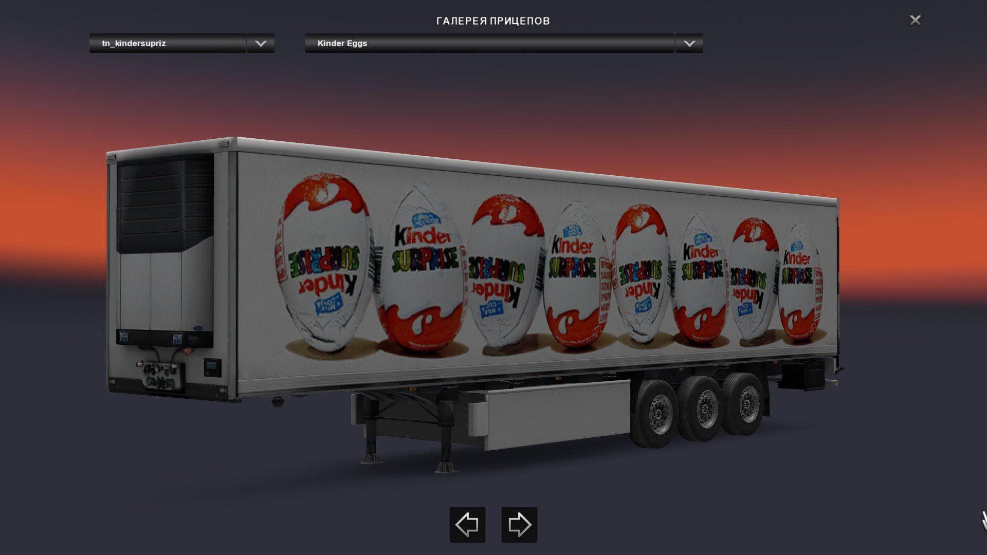 KINDER SURPRISE EGGS TRAILER 1.22.X - ETS2 mods download – trailers screenshot 2