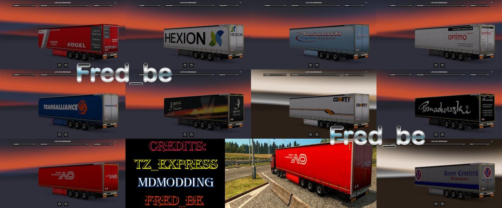 TRAILER PACK KOGEL MAXX 1.22.X – Trailers mod for Euro Truck Simulator 2