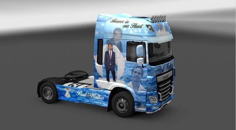DAF XF EURO 6 PAUL WALKER SKIN 1.22 – Skins mod for Euro Truck Simulator 2
