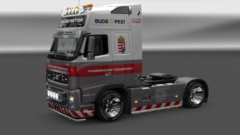 POWERHOUSE VOLVO 2009 FH16 750HP SKIN – Skins mod for Euro Truck Simulator 2