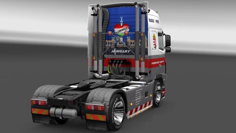 POWERHOUSE VOLVO 2009 FH16 750HP SKIN - ETS2 mods download – skins screenshot 2
