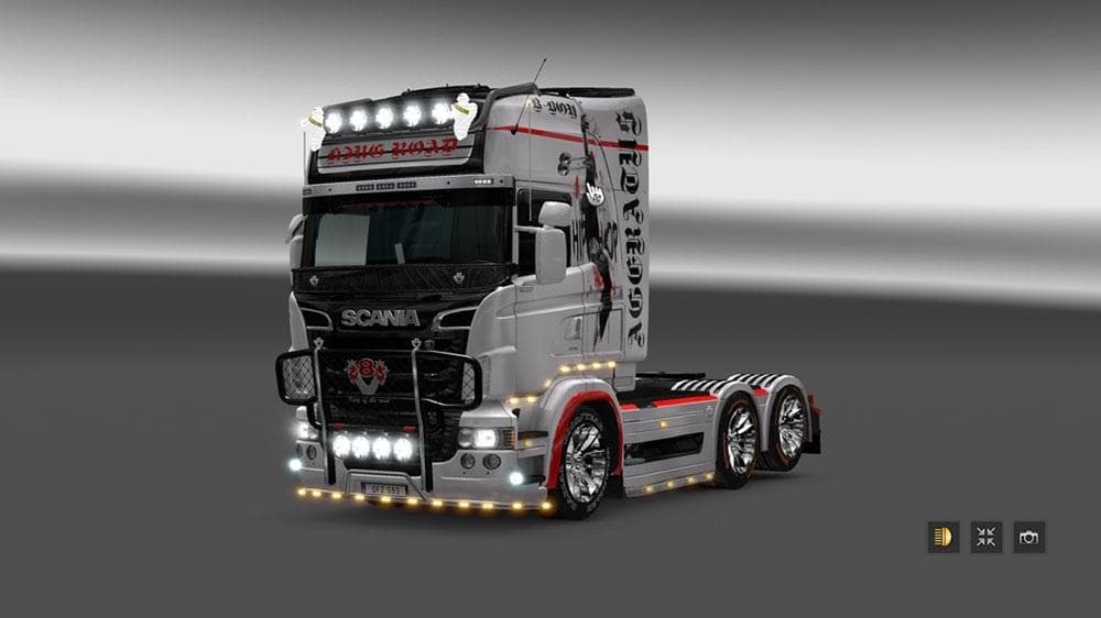 SCANIA RS TOPLINE (RJL) HIP HOP SKIN – Skins mod for Euro Truck Simulator 2