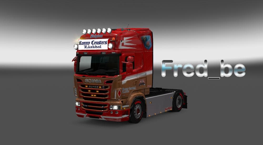 SCANIA RJL RONNY CEUSTERS 1.22.X - ETS2 mods download – skins screenshot 2