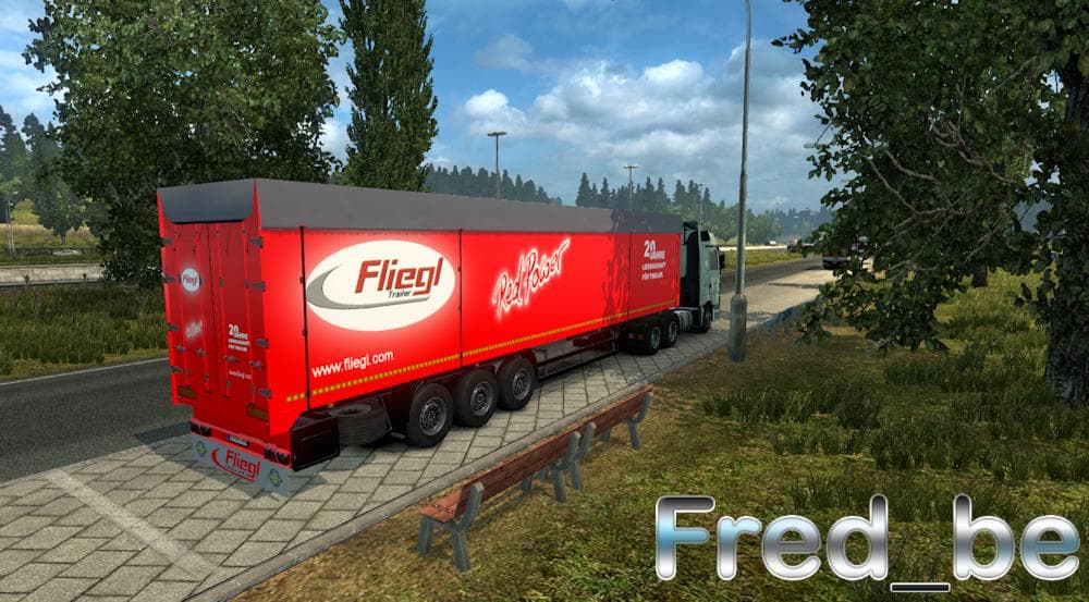 TRAILER BODEX FLIEGL 1.22.X – Trailers mod for Euro Truck Simulator 2