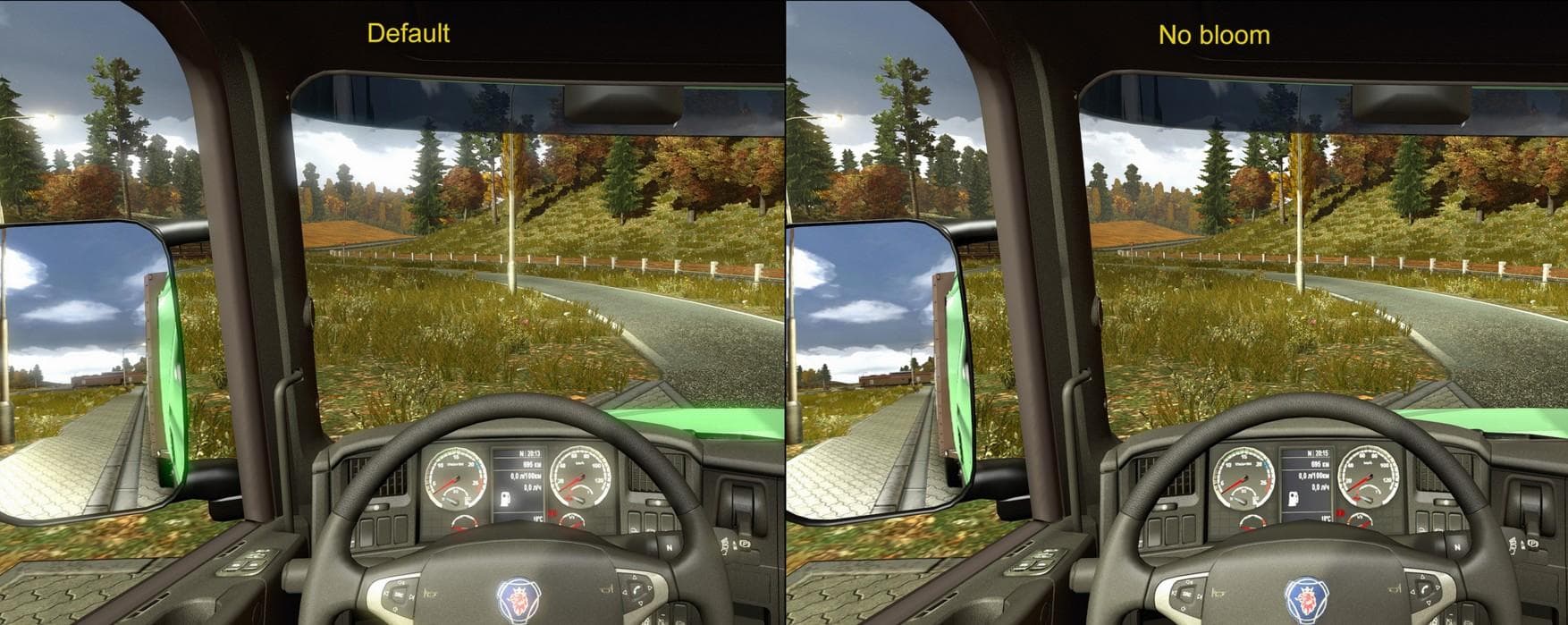 NO BLOOM (HDR MOD) 1.22.X – Sounds mod for Euro Truck Simulator 2
