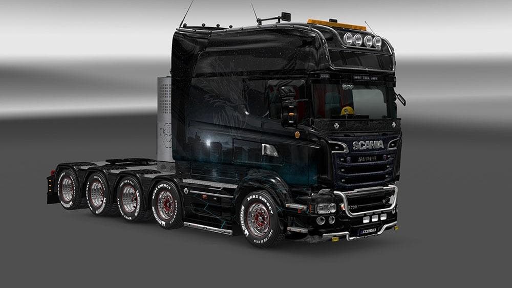 SCANIA RJL R SCI-FI CITY THEMED SKIN – Skins mod for Euro Truck Simulator 2