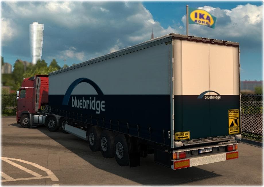 BLUEBRIDGE FERRY TRAILER - ETS2 mods download – trailers screenshot 2