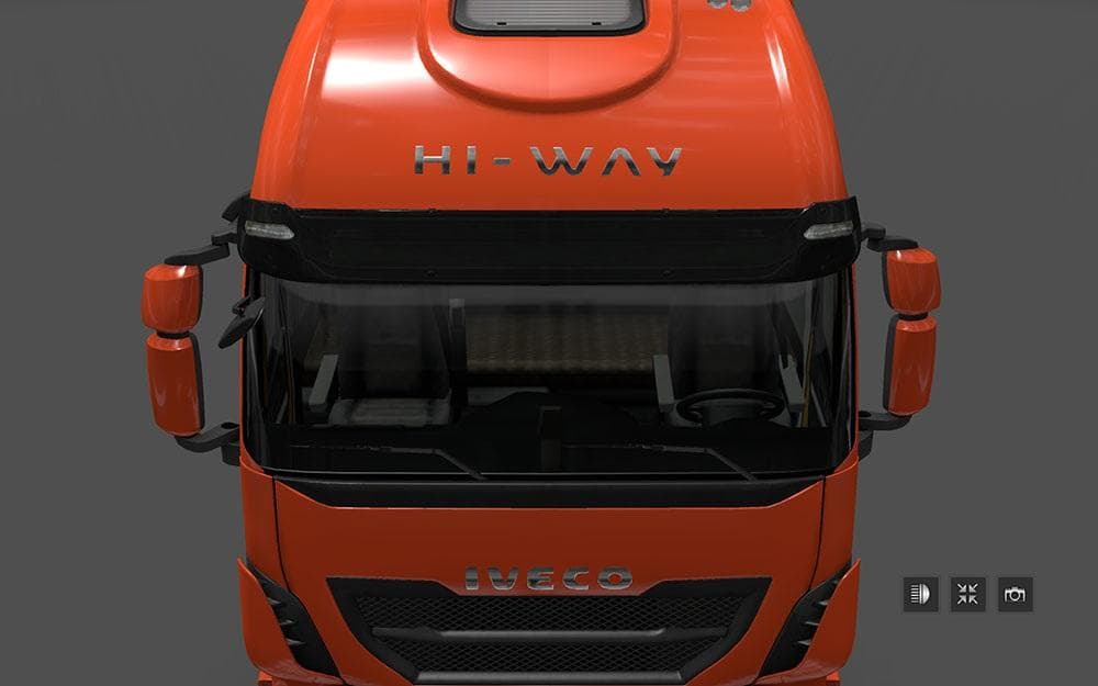 IVECO HI WAY CLEAN SUNSHIELD – Parts mod for Euro Truck Simulator 2
