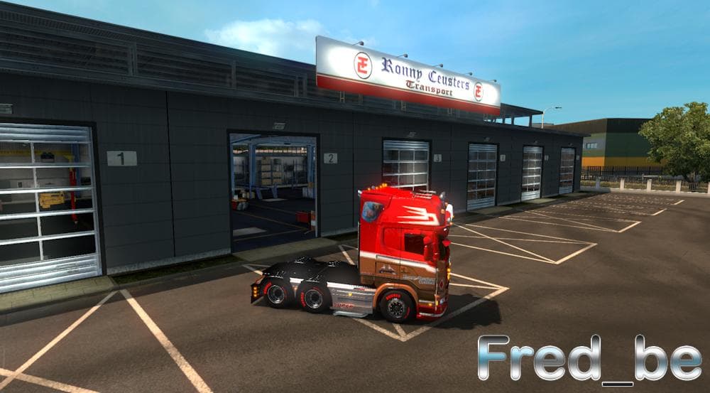 BIG GARAGE RONNY CEUSTERS 1.22.X – Maps mod for Euro Truck Simulator 2