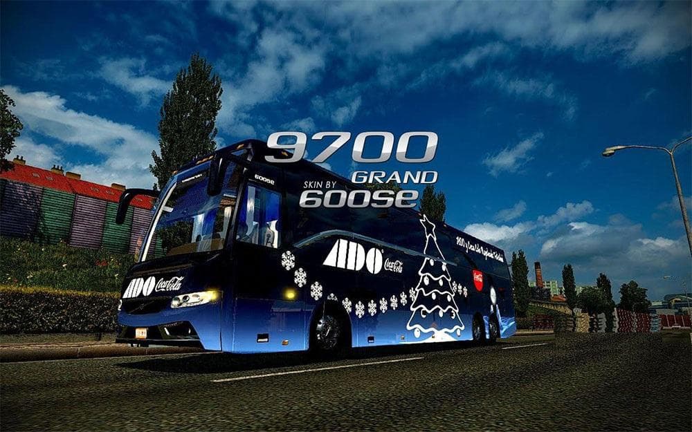 ADO / COCACOLA CHRISTMAS BUS (SKIN) – Skins mod for Euro Truck Simulator 2