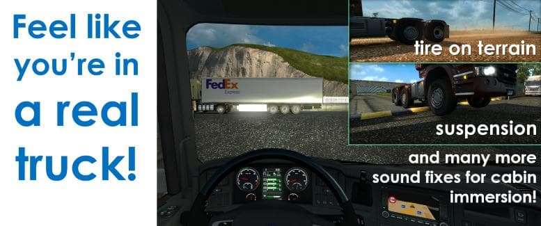 SOUND FIXES PACK + HOT PURSUIT SOUNDS V11.0 - ETS2 mods download – sounds screenshot 2
