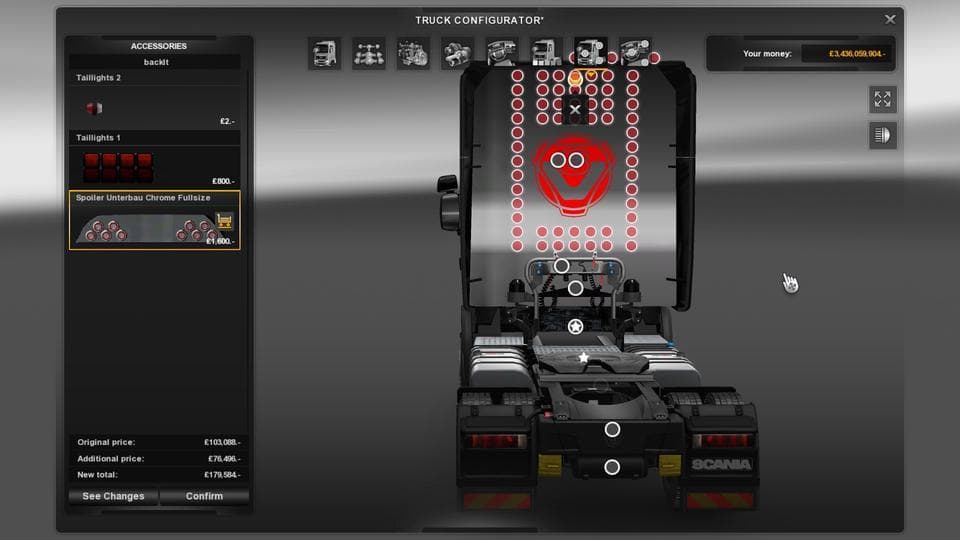 SCANIA TUNING MODS NECROMANCY EDITION V4.1 – Parts mod for Euro Truck Simulator 2