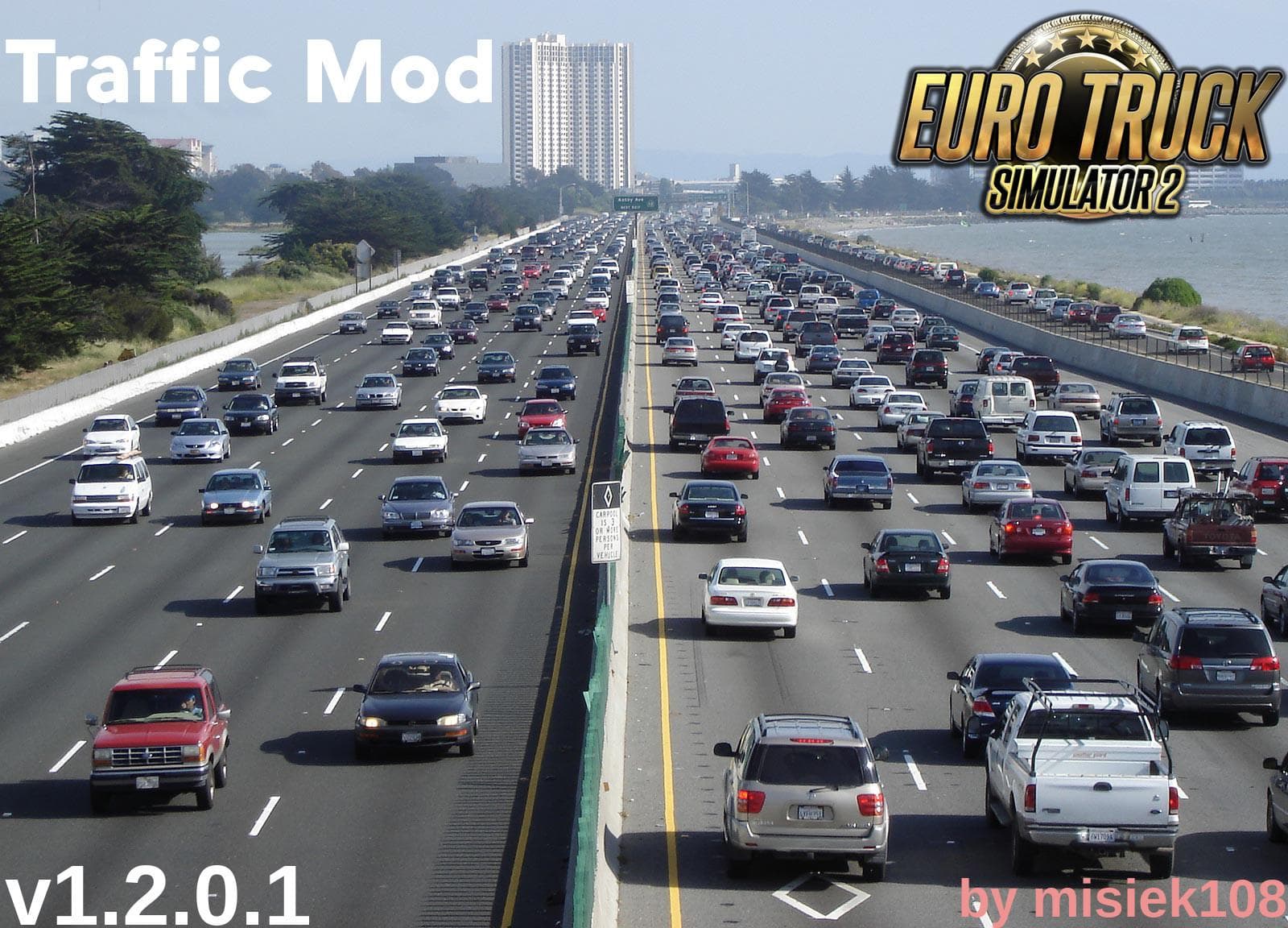 TRAFFIC MOD V1.2.0.1 – Other mod for Euro Truck Simulator 2