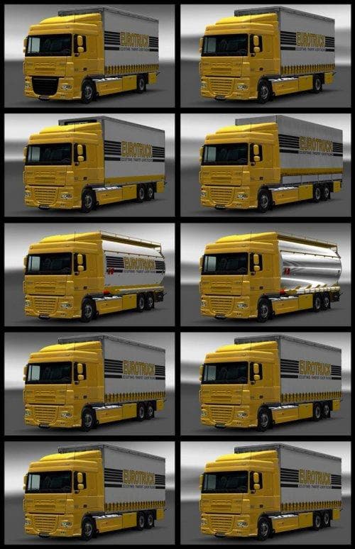 DAF XF 50K TANDEM V1.2 1.19-1.22 – Parts mod for Euro Truck Simulator 2