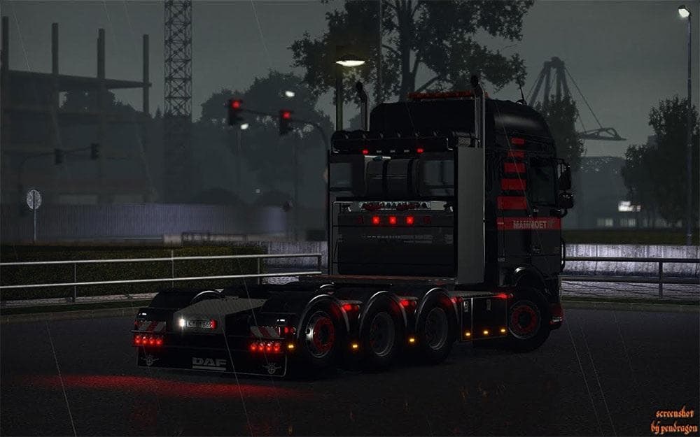 HEAVY HAULAGE CHASSIS ADDON FOR DAF XF EURO 6 V1.5 – Parts mod for Euro Truck Simulator 2