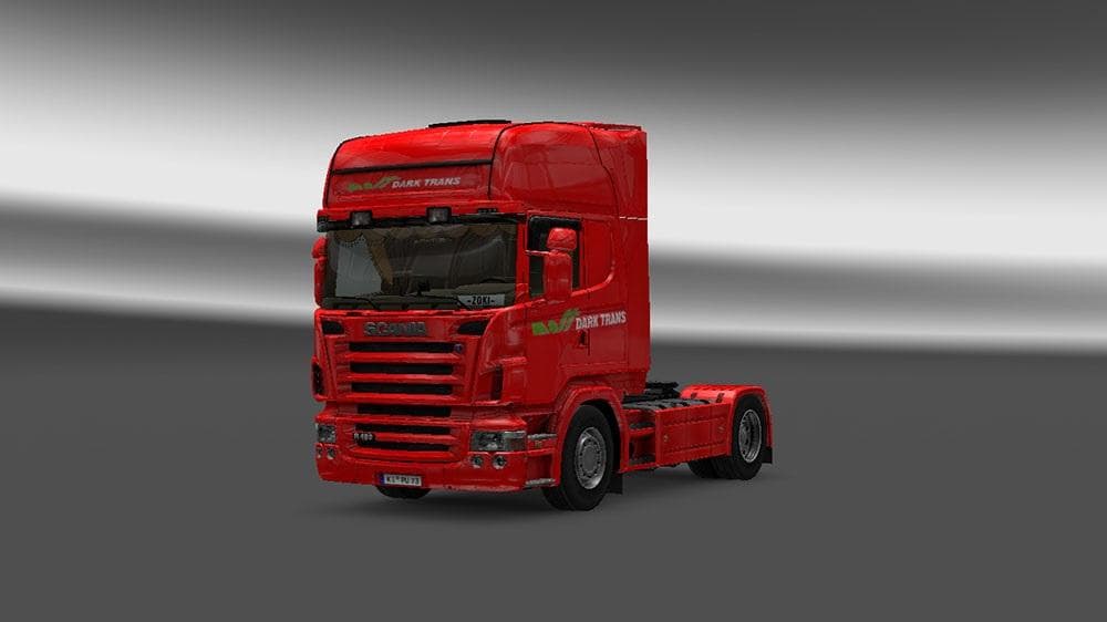 SCANIA R2008 50K DARK TRANS RED SKIN – Skins mod for Euro Truck Simulator 2